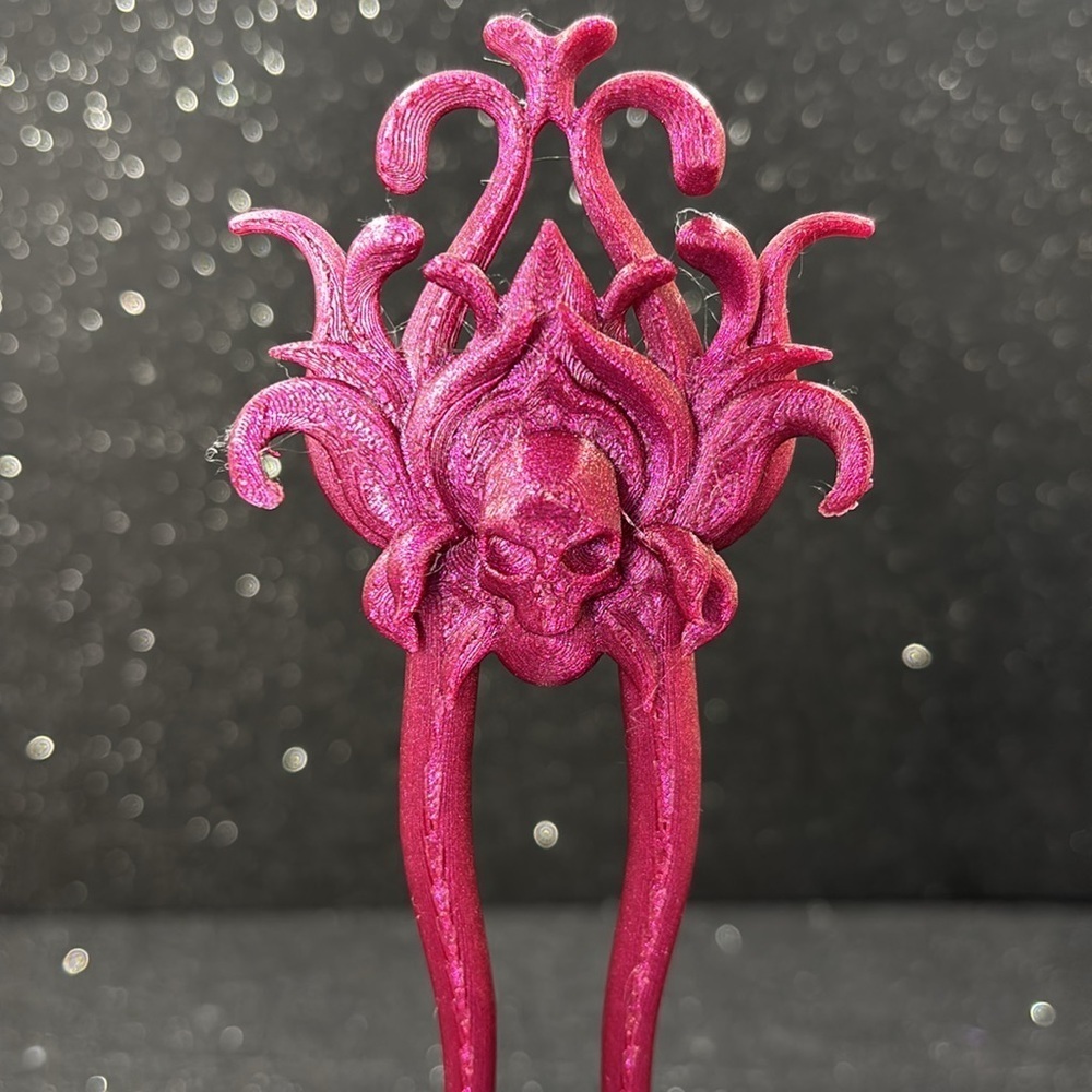 πβ¨ Goth Skull Hair Fork β¨π - Picture 3 of 4